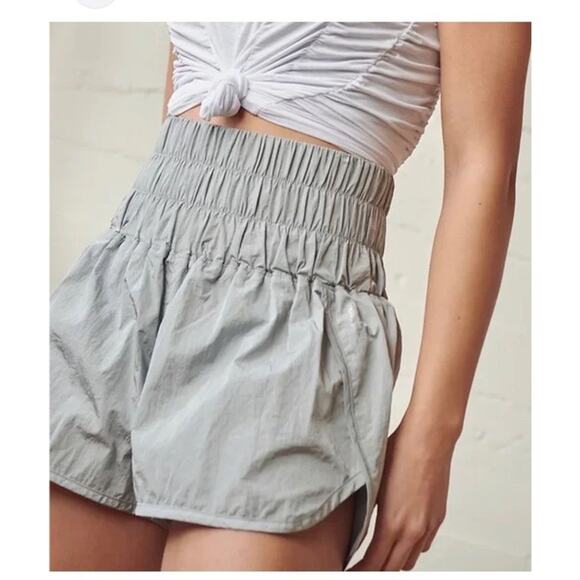 Free People Pants - FREE PEOPLE MOVEMENT the way home shorts in silver gray size S Small Womens